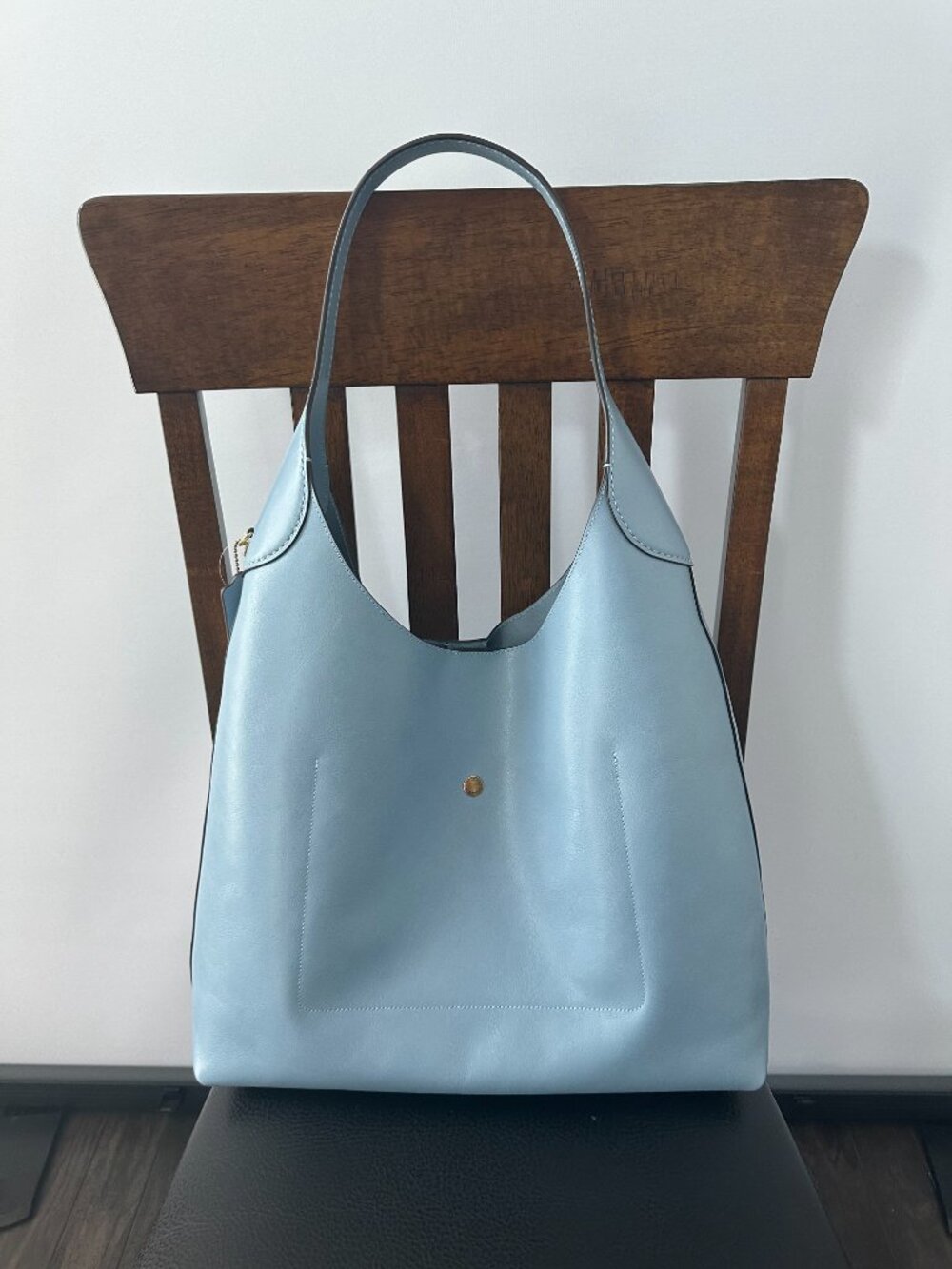 Coach Brooklyn S8 39 Bluebell Leather Shoulder Bag Style #M2480-CU044 *NWT* - Picture 4 of 11